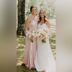 BHLDN Ruby Satin Charmeuse Dress
